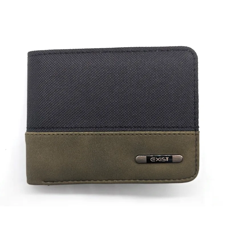 Polyester Mixed Soft Touch PU Bifold Wallets For Men